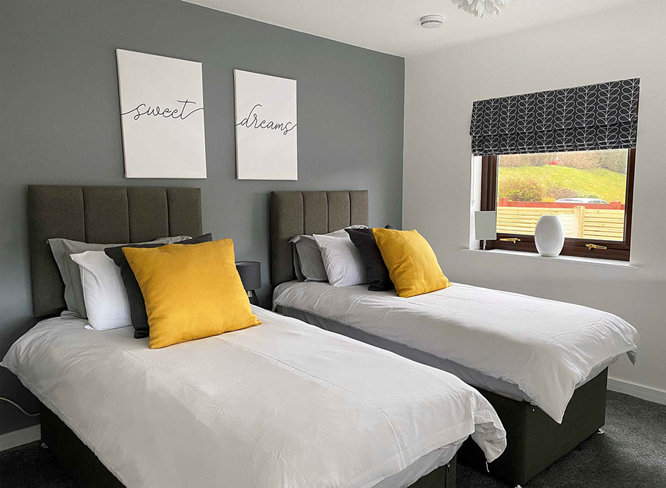 Luxury Twin Room Accommodation at our self catering accommodation in Portree
