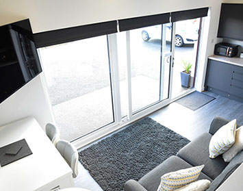 Modern Kitchen WIFI and parking at Luxury Apartment Skye Self Catering Accommodation in Portree