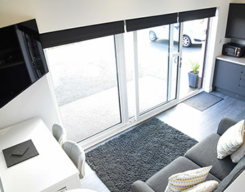 Modern Kitchen WIFI and parking at Luxury Apartment Skye Self Catering Accommodation in Portree